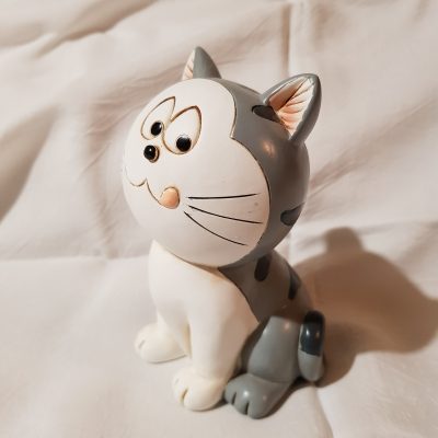 salvadanaio gattino in ceramica